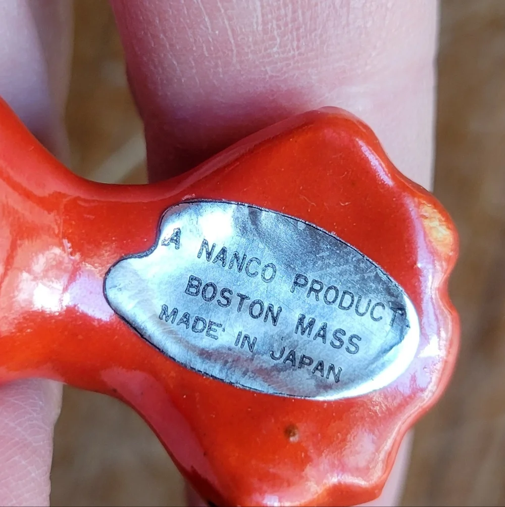 Vintage Red Lobster Ceramic Salt & Pepper Shakers New